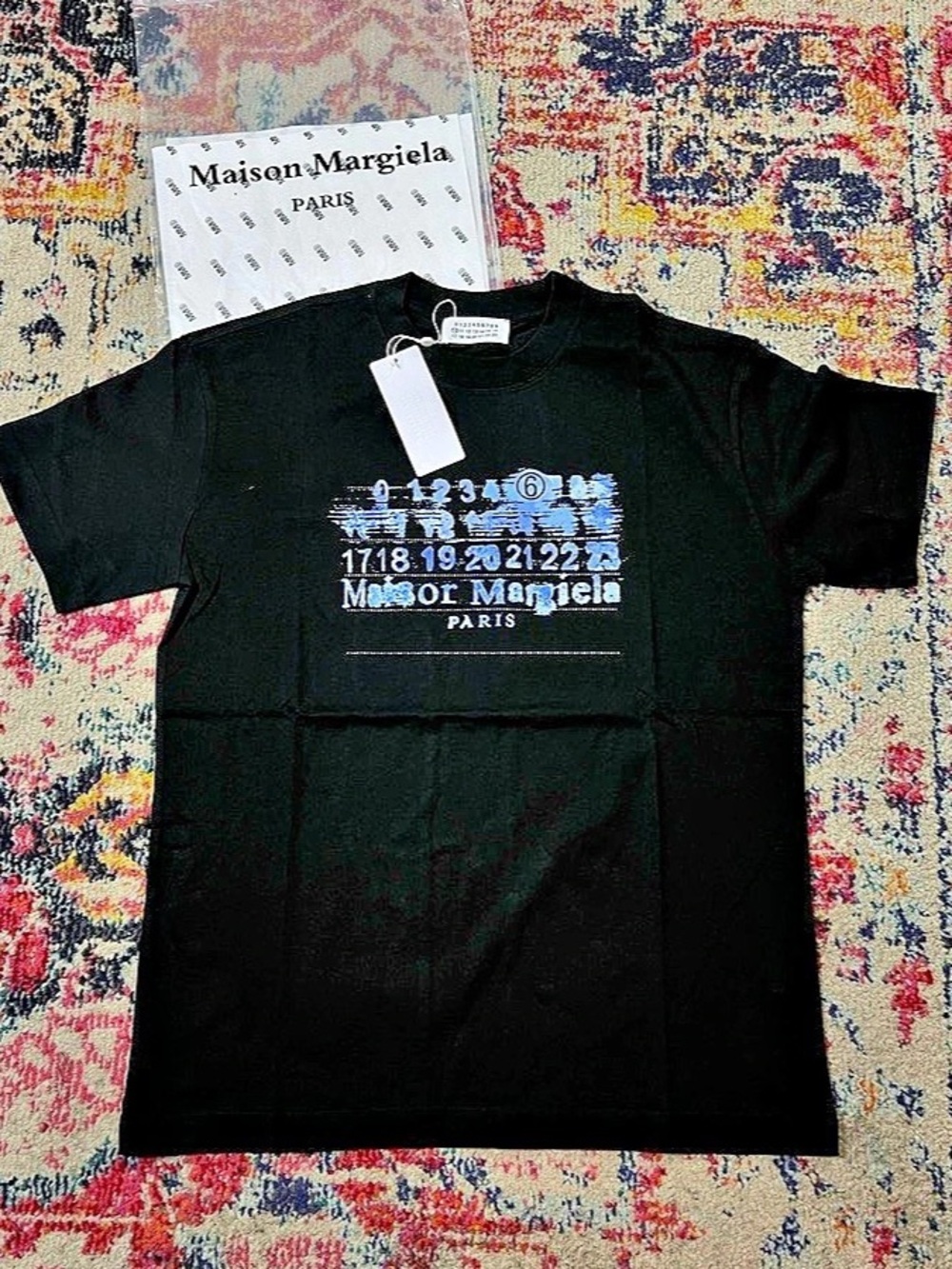 Maison Margiela Graphic Short Sleeve Tee in Black